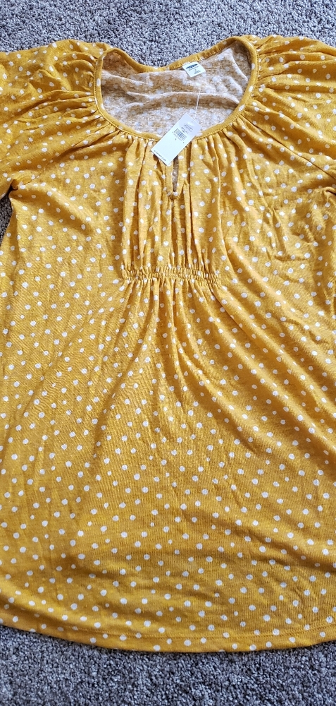 Maternity Yellow Blouse